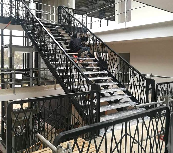 Construction site Metal staircase